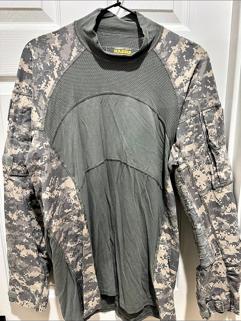 Massif Army Combat Shirt Long Sleeve Camo Size Large
